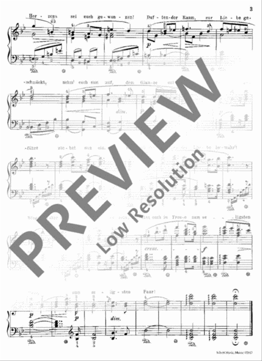 Bridal Song Piano scores gallery preview page 4