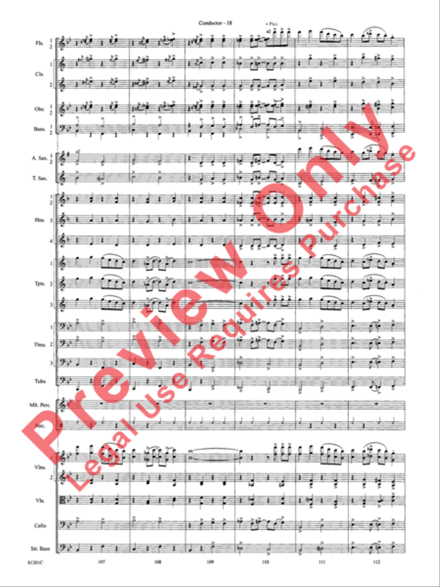 Sleigh Ride Full Orchestra scores gallery preview page 21