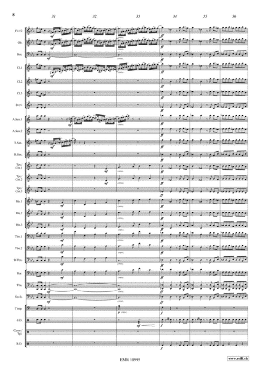 Coronation March Coronation March Concert Band scores gallery preview page 9