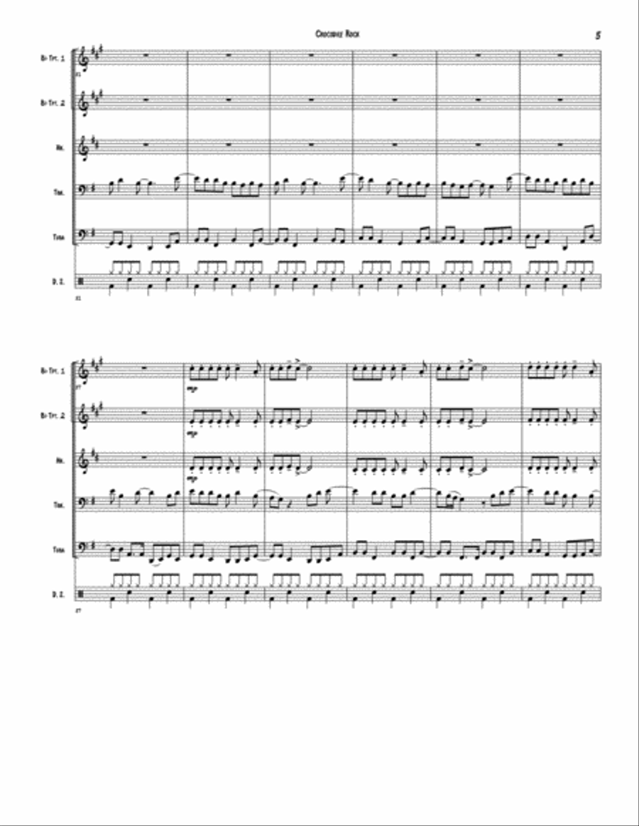 Crocodile Rock Brass Ensemble scores gallery preview page 5