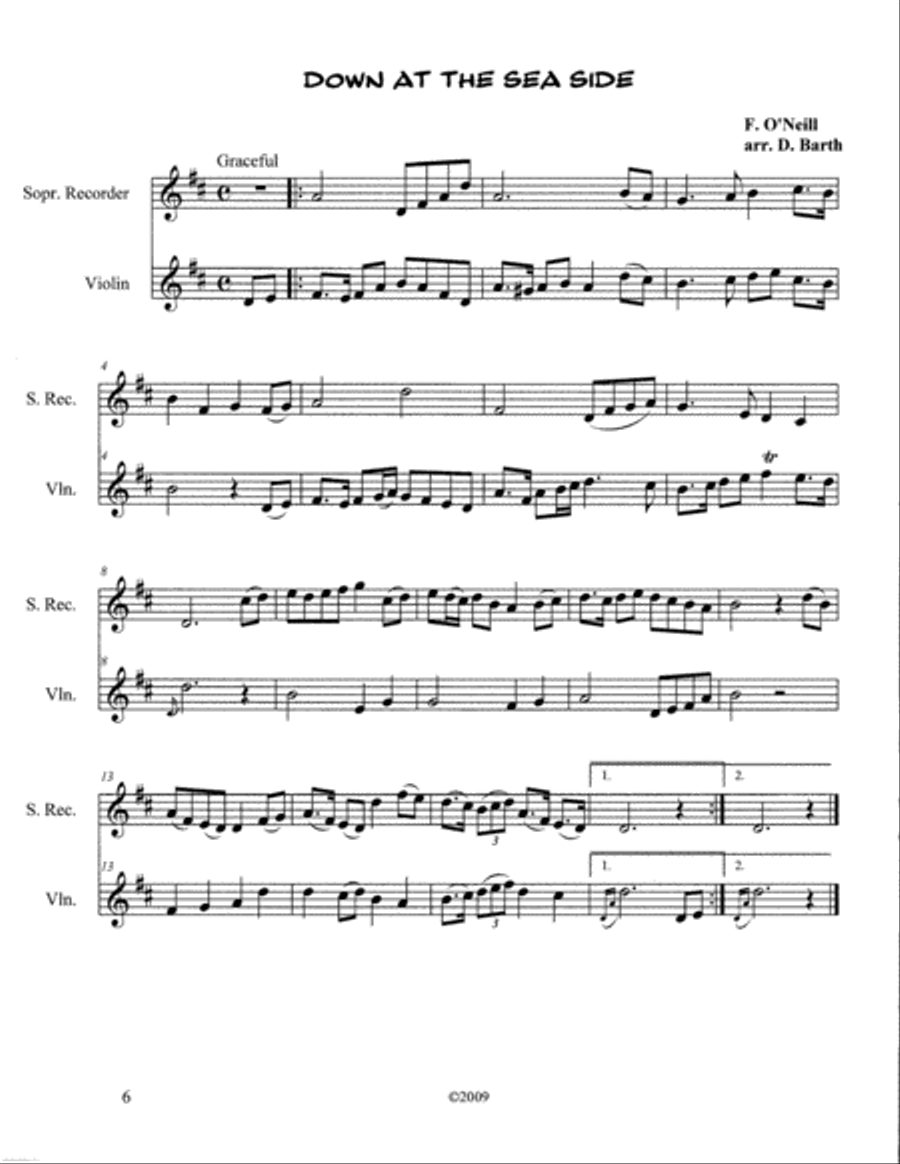 Flautilla - Sea Songs Salty and Serene (Complete Duo Anthology) Set of Parts scores gallery preview page 6