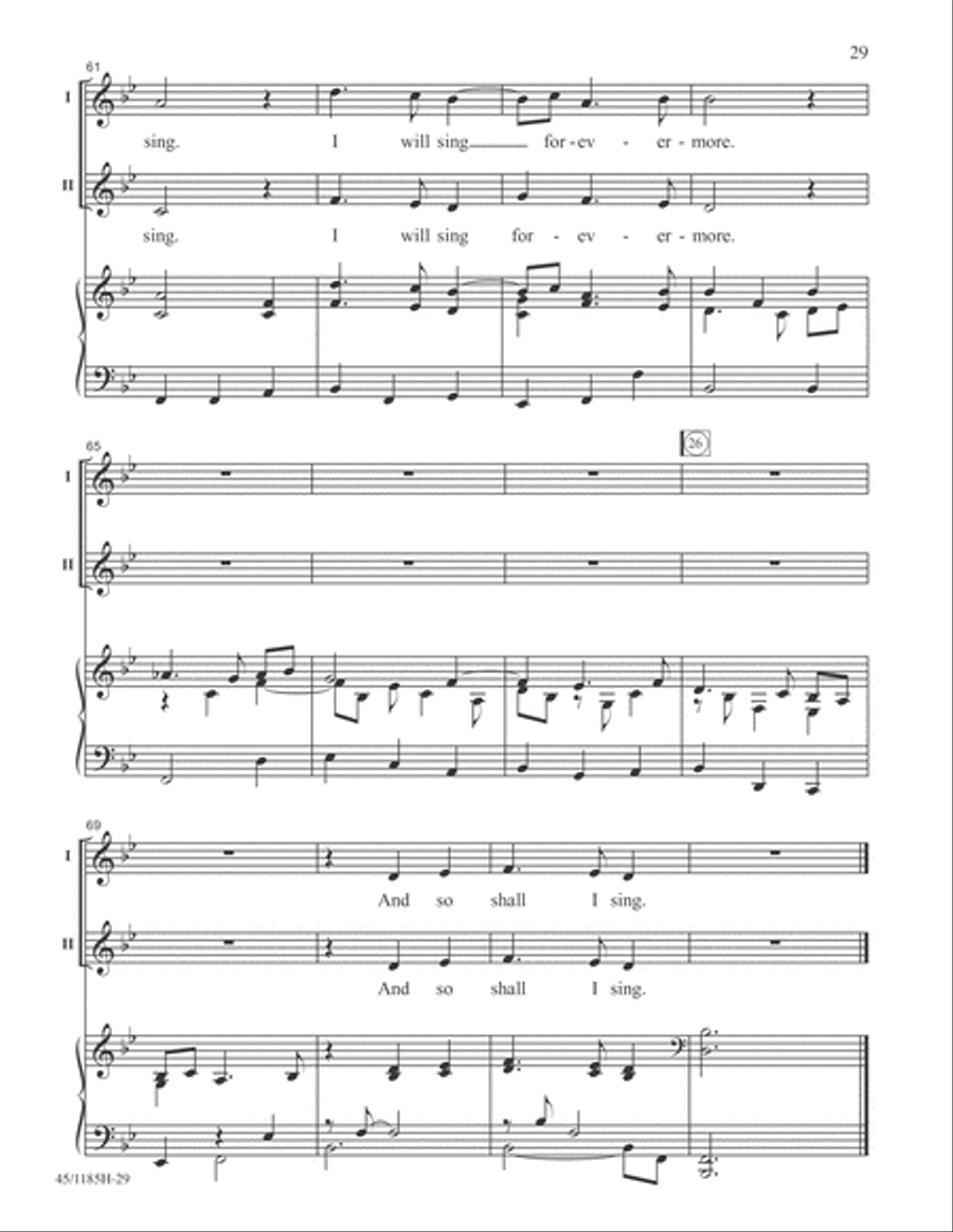 Bach for Young Voices 2-Part scores gallery preview page 29