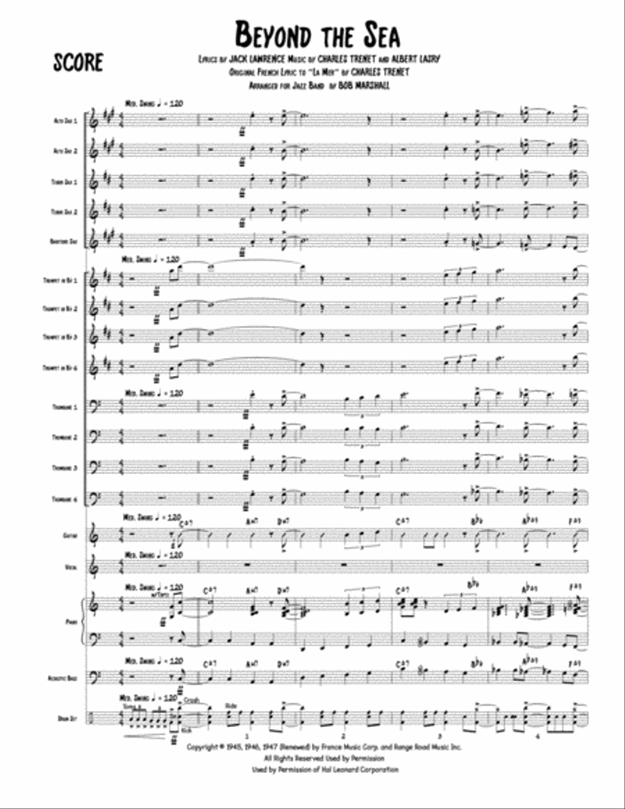 Beyond The Sea Jazz Ensemble scores gallery preview page 2