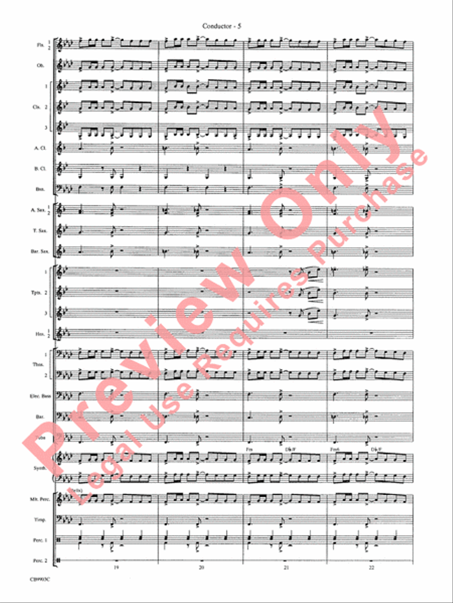 007 -- A James Bond Medley Concert Band scores gallery preview page 8