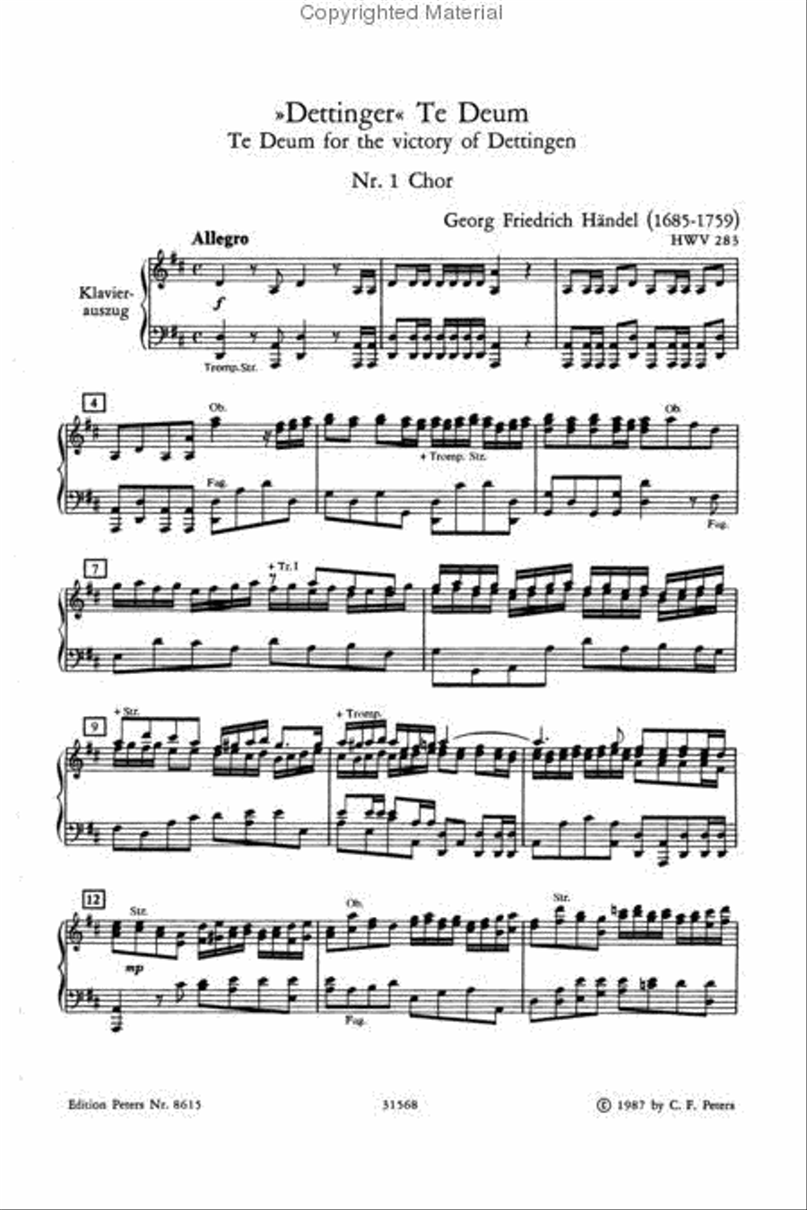Dettinger Te Deum SSATB scores gallery preview page 2
