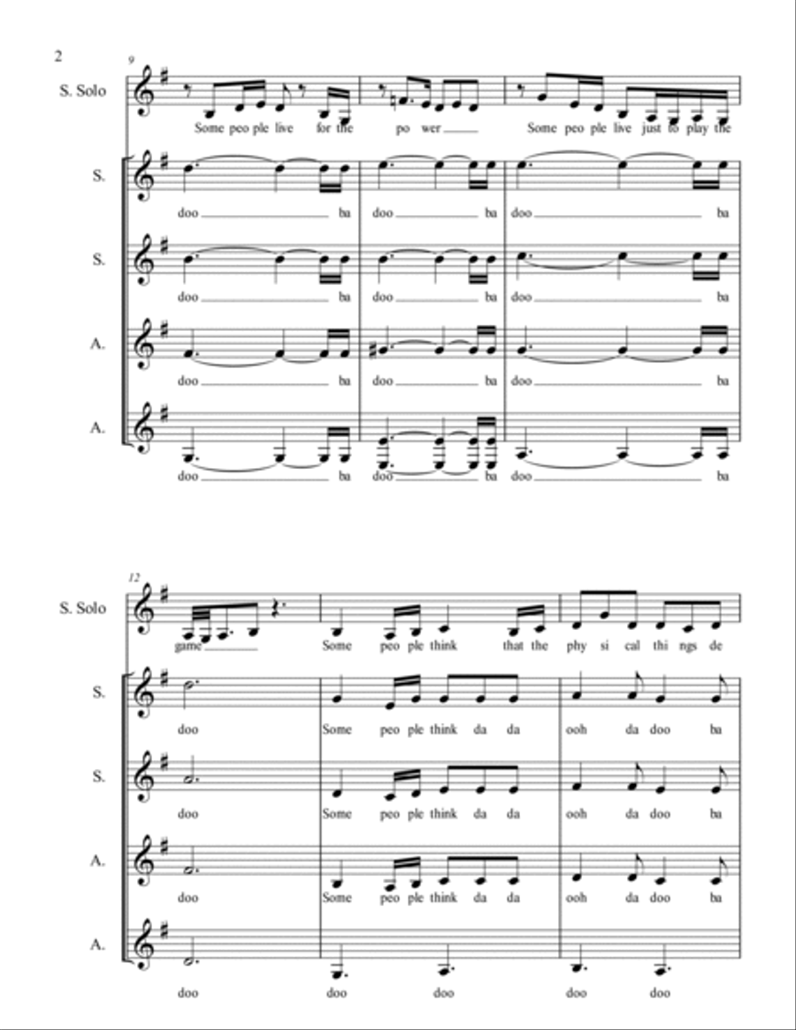 If I Ain't Got You SSA scores gallery preview page 2