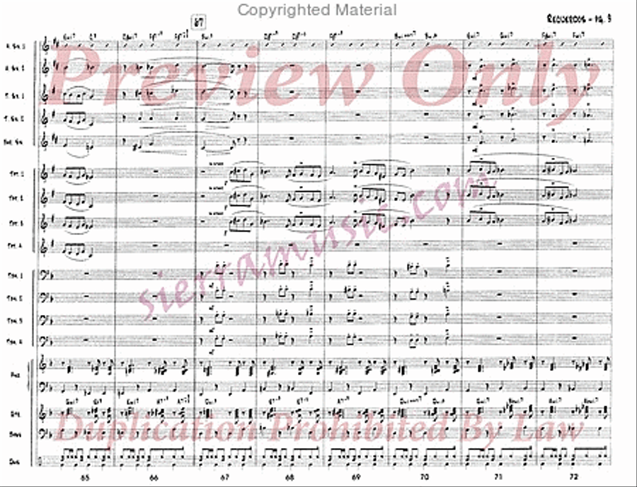 Recuerdos (Edited) Jazz Ensemble scores gallery preview page 10