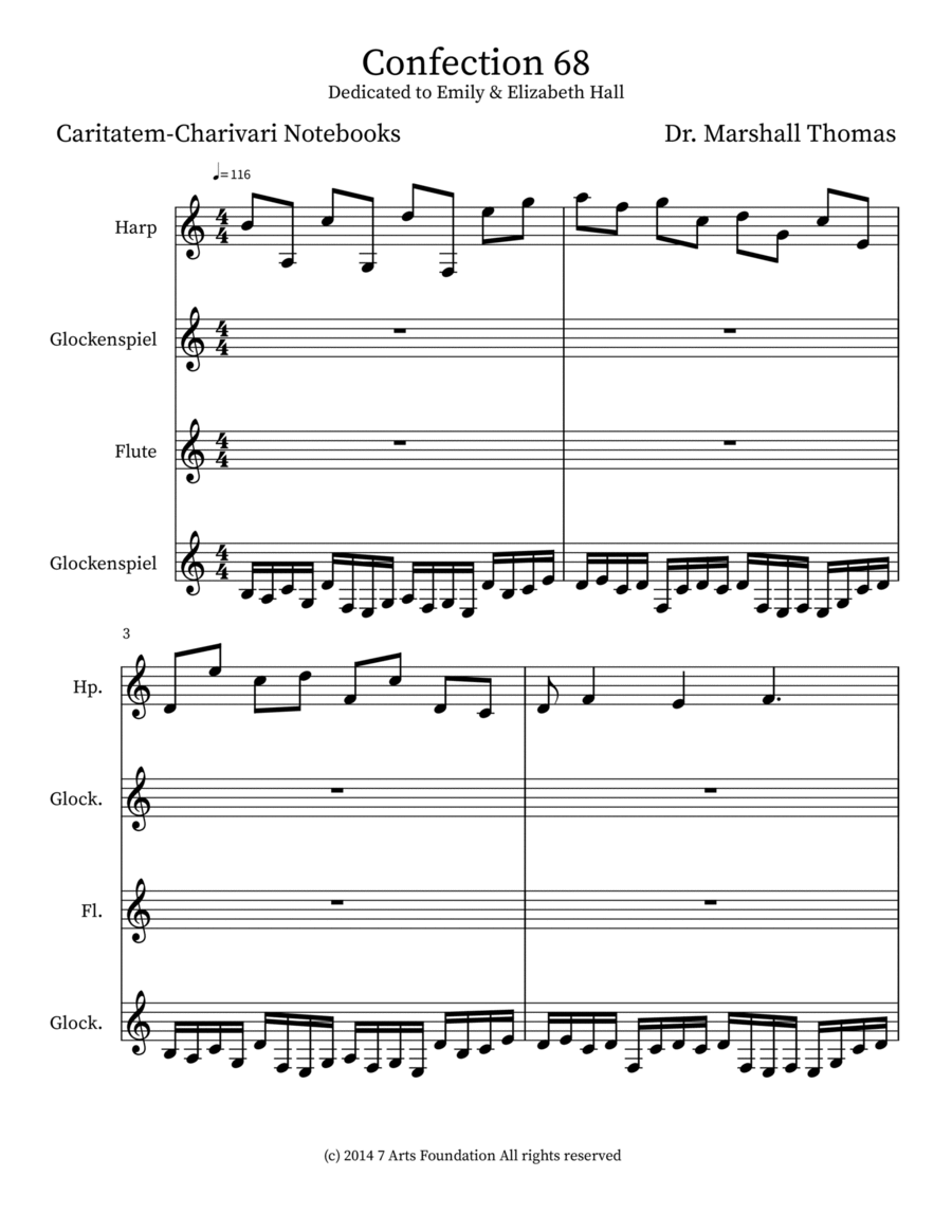 Confection 68 Flute scores gallery preview page 1