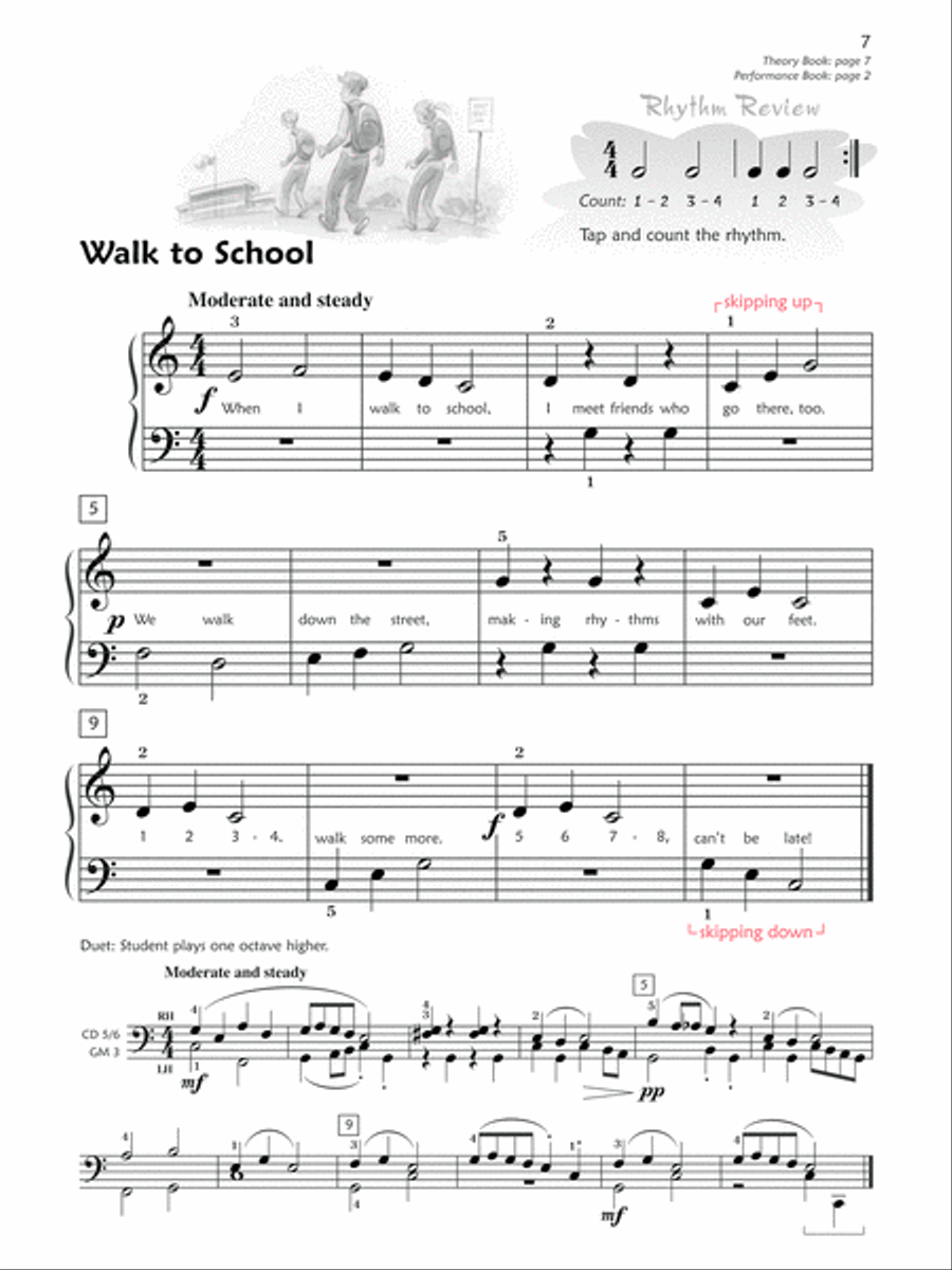 Premier Piano Course Lesson Book, Book 1B Piano Method scores gallery preview page 3