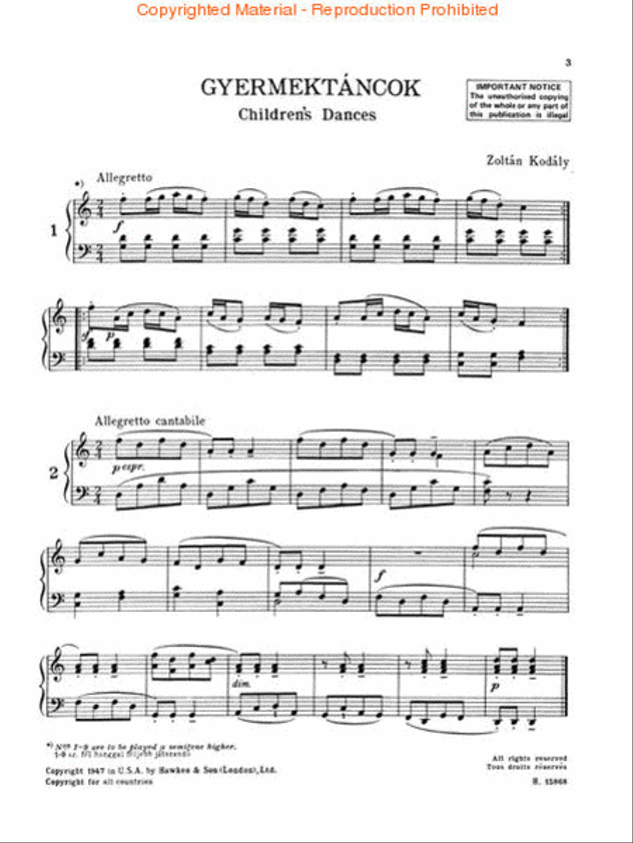 Children's Dances Piano Solo scores gallery preview page 2