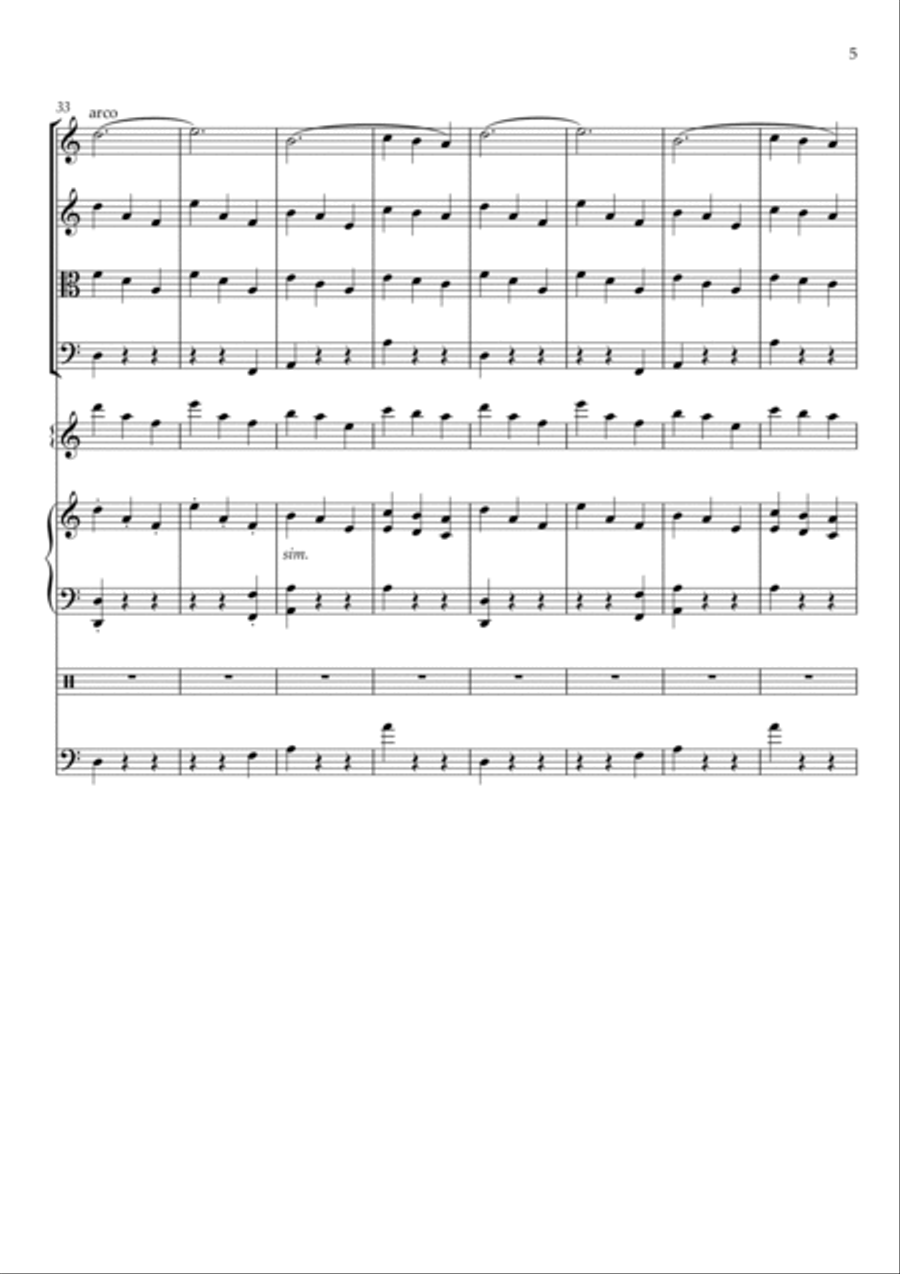 La Valse D'amelie La Valse D'amelie Small Ensemble scores gallery preview page 5