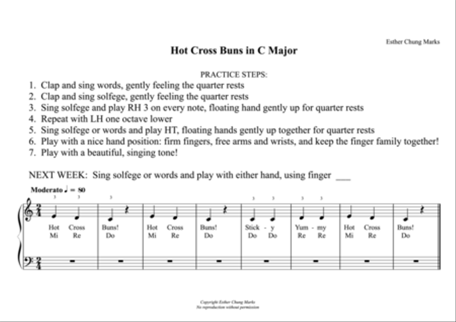 Hot Cross Buns Hot Cross Buns Small Ensemble scores gallery preview page 1