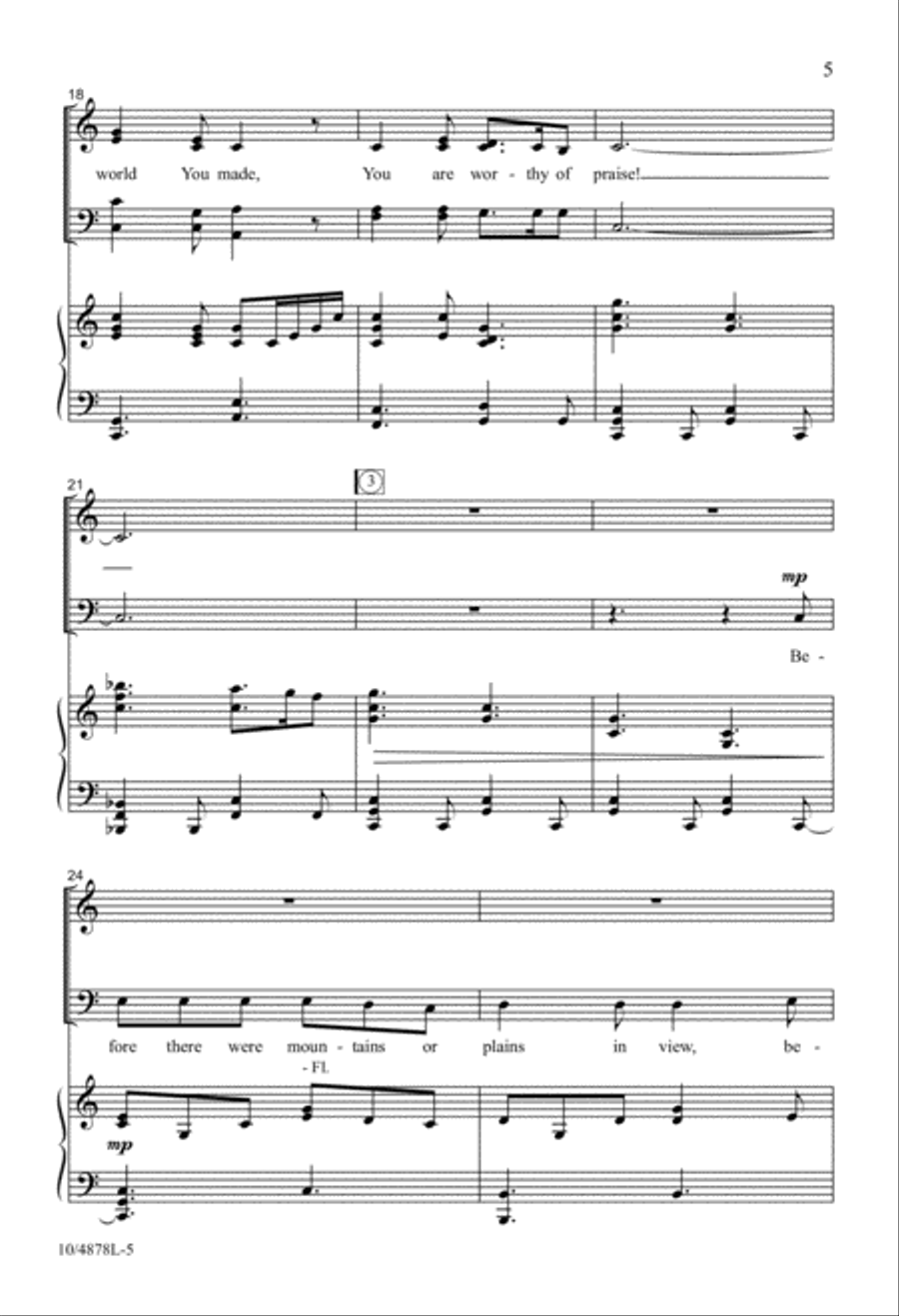Always Worthy of Praise 4-Part scores gallery preview page 5