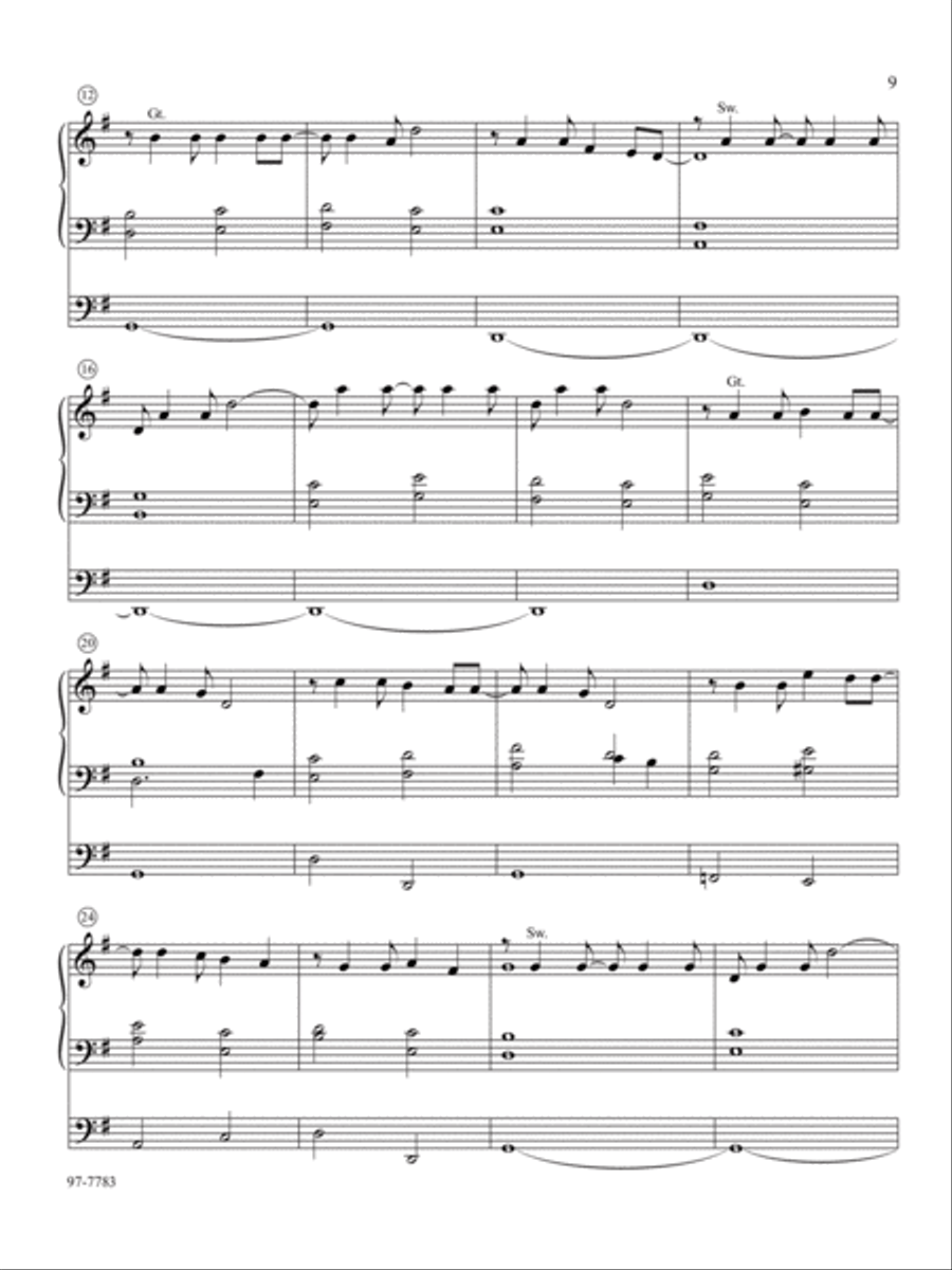 Soli Deo Gloria: Eight Distinctive Chorale Preludes for Every Organist, Set 4 Organ scores gallery preview page 5