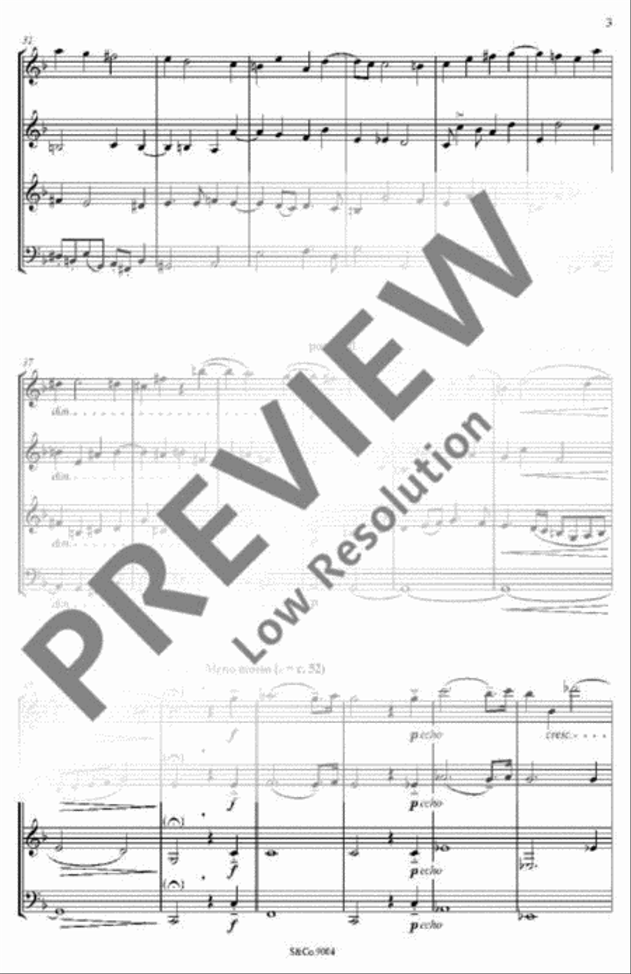 Fantazia 6 Fantazia 6 Saxophone Quartet scores gallery preview page 4