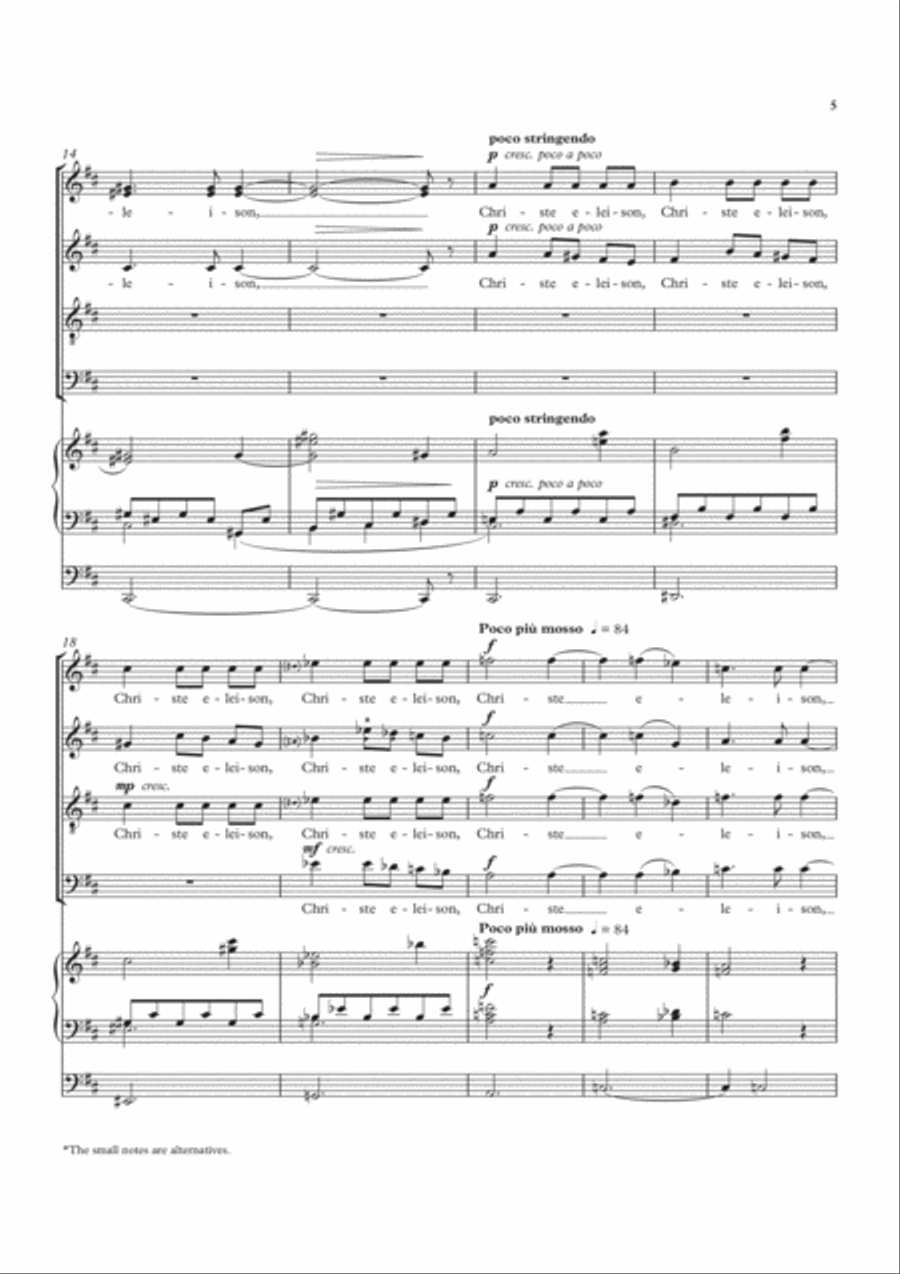 Missa Brevis 4-Part scores gallery preview page 5