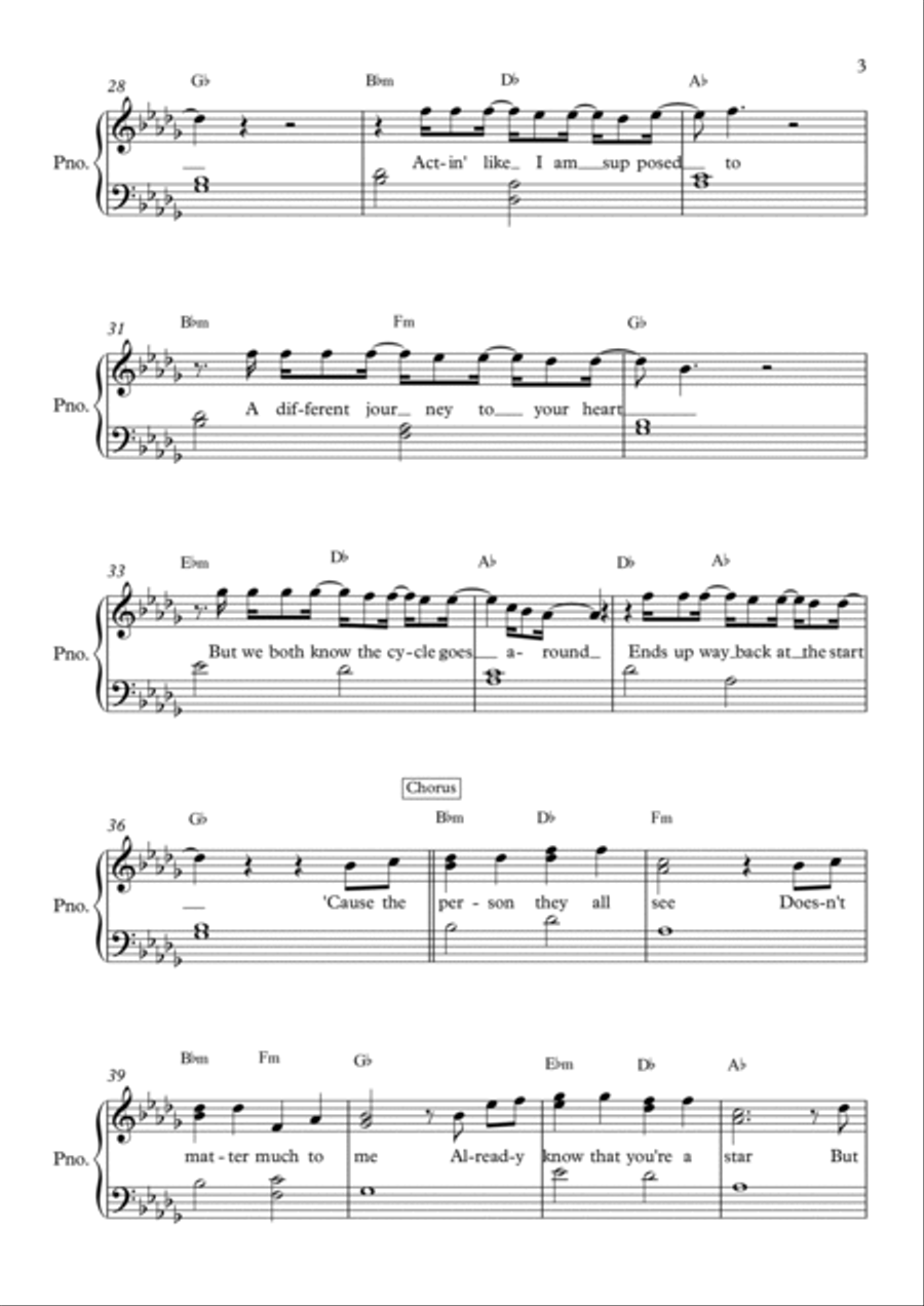 Who You Are Who You Are Piano, Vocal, Guitar scores gallery preview page 3