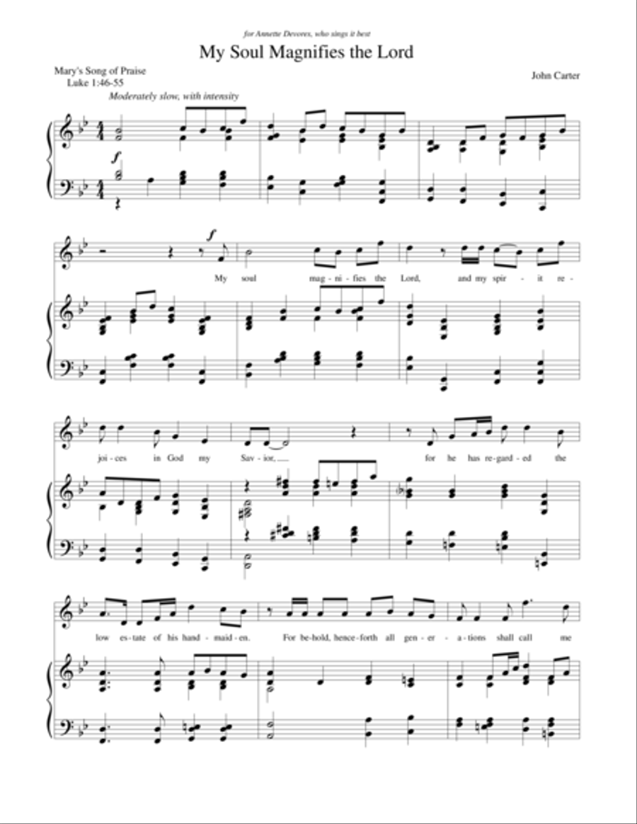 My Soul Magnifies the Lord My Soul Magnifies the Lord Voice Solo scores gallery preview page 1