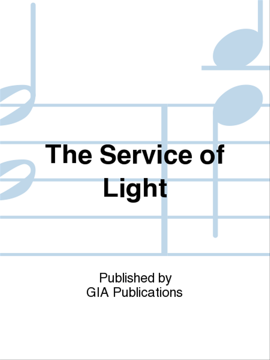 The Service of Light 4-Part scores gallery preview page 1
