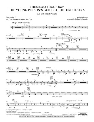 Theme and Fugue from The Young Person's Guide to the Orchestra - Percussion 2
