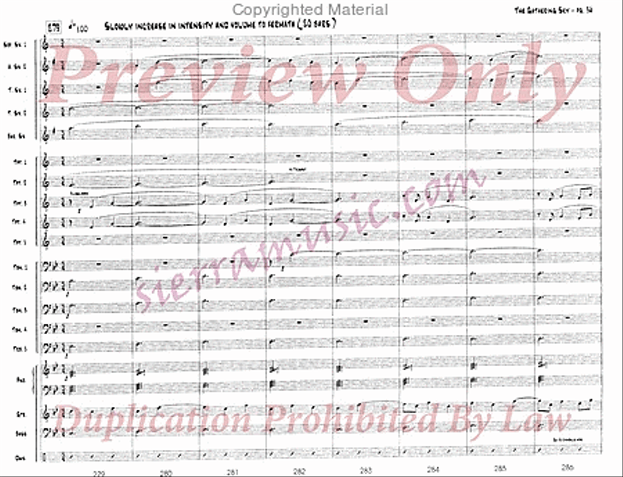 The Gathering Sky Jazz Ensemble scores gallery preview page 37