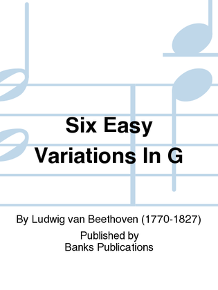 Six Easy Variations In G