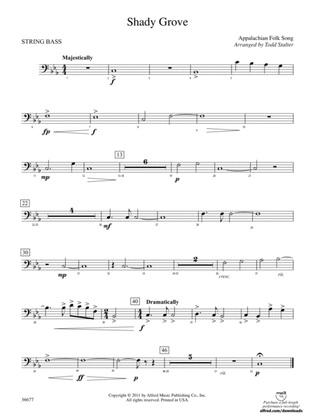 Shady Grove: (wp) String Bass