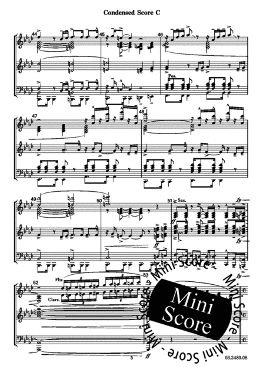 Earth, Wind and Fire Concert Band scores gallery preview page 35