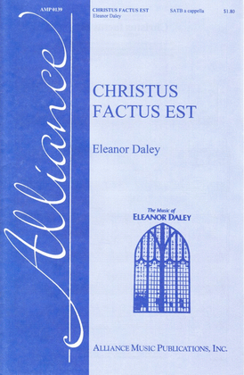 Book cover for Christus Factus Est