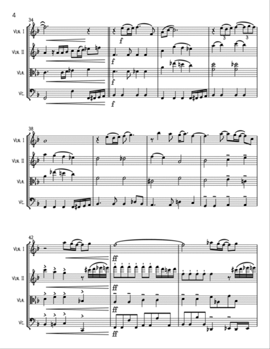 Nobody Does It Better from THE SPY WHO LOVED ME String Quartet scores gallery preview page 4