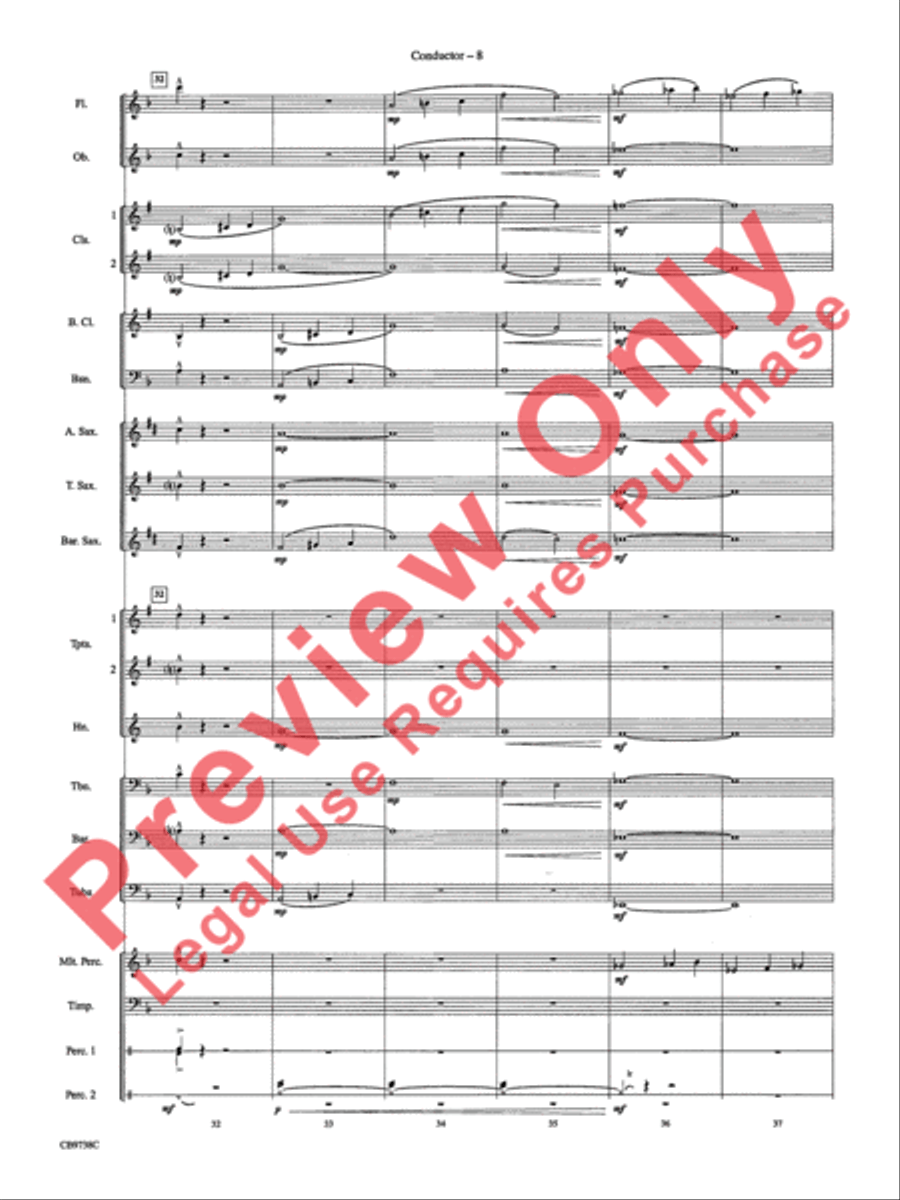 Batman Theme Concert Band scores gallery preview page 11