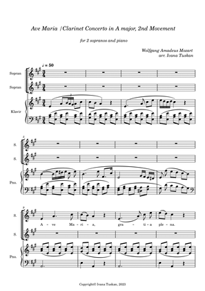 Ave Maria / Clarineto Concerto in A Major, 2nd Movement theme