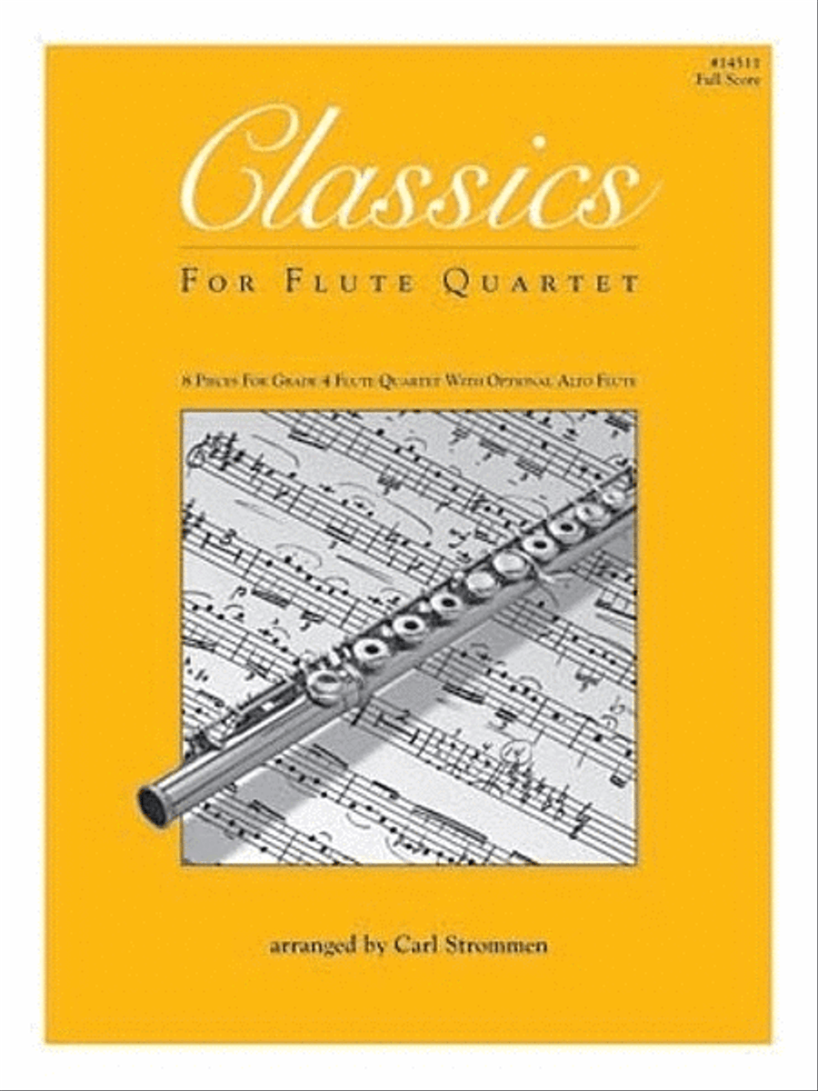 Classics For Flute Quartet (Score) Flute Quartet scores gallery preview page 1