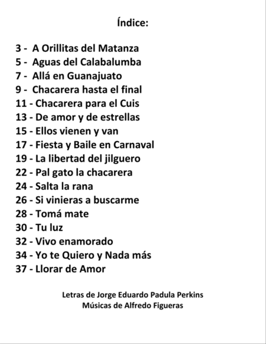 Chacarera chacarera Padula Perkins Alfredo Figueras Voice scores gallery preview page 2