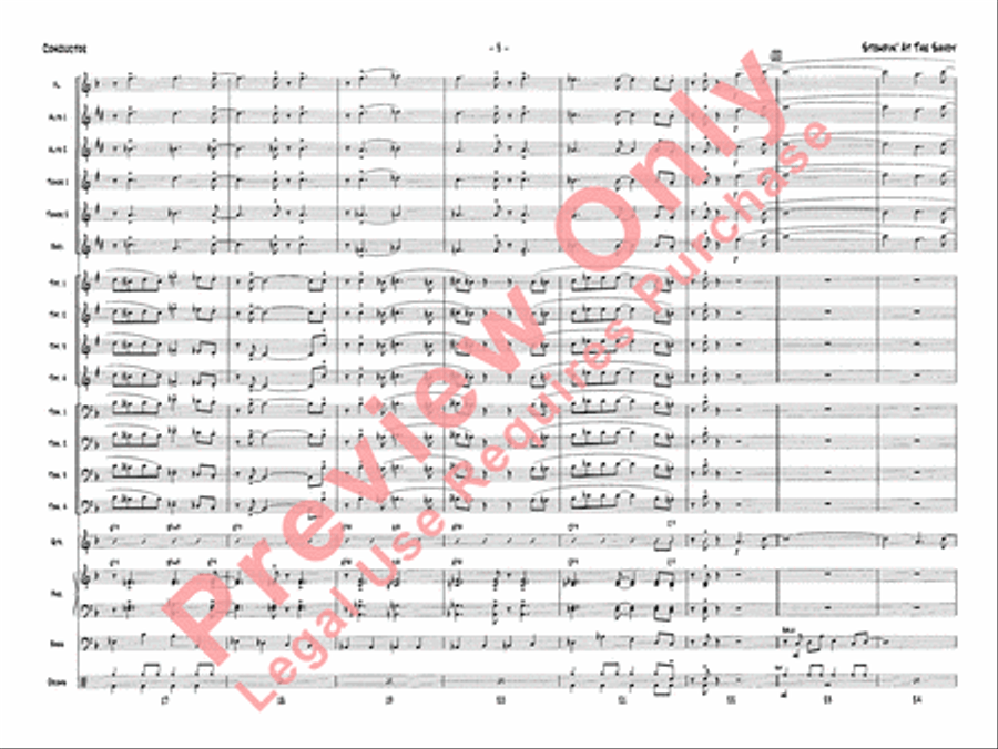 Stompin' at the Savoy Stompin' at the Savoy Jazz Ensemble scores gallery preview page 6