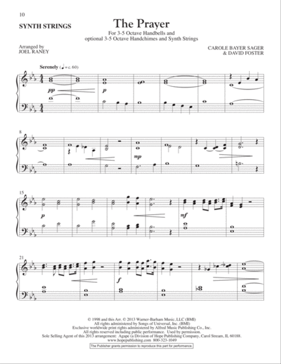 The Prayer The Prayer 5-Octaves scores gallery preview page 11