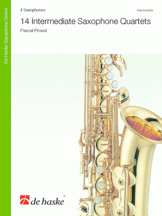 Book cover for 14 Intermediate Saxophone Quartets