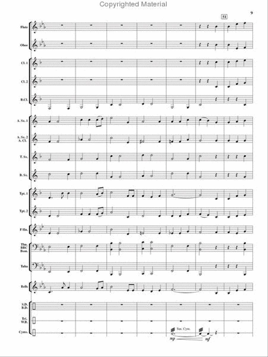 Sagebrush Saga Sagebrush Saga Concert Band scores gallery preview page 8