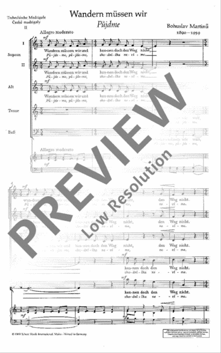 Tschechische Madrigale · České madrigaly SSATB scores gallery preview page 3