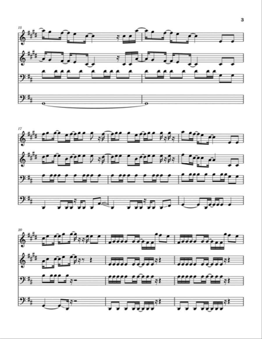 These Days Brass Quartet scores gallery preview page 4