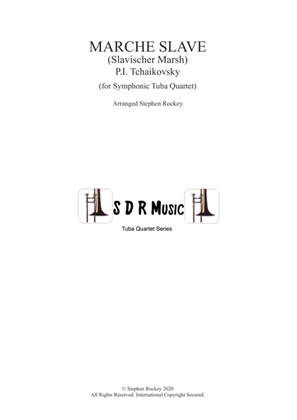 Book cover for Marche Slave for Symphonic Tuba Quartet