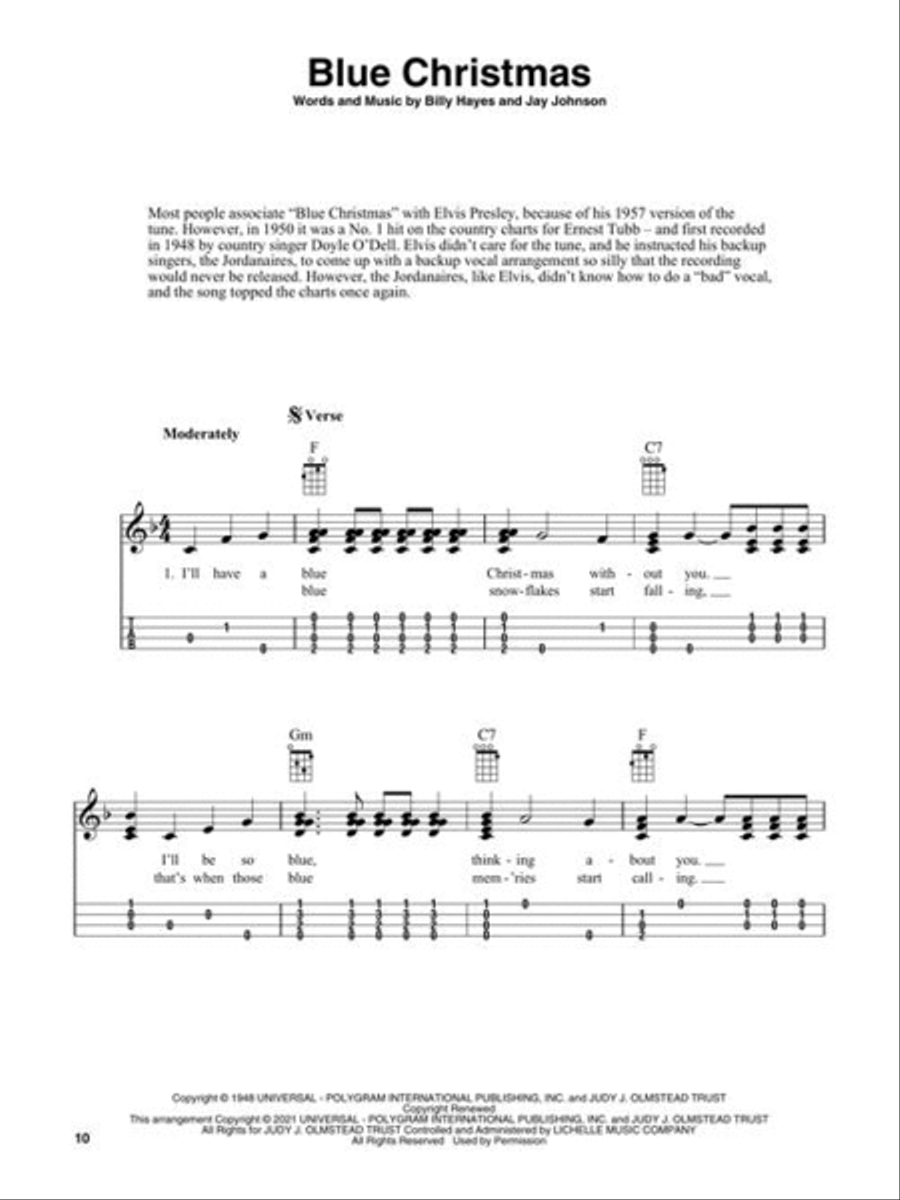 Christmas Songs for Solo Fingerstyle Ukulele Ukulele scores gallery preview page 11