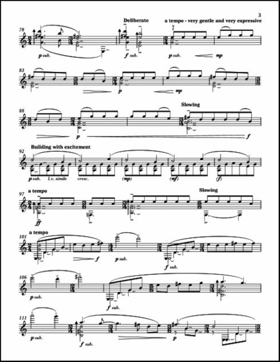 Autumn Impromptu Guitar Solo scores gallery preview page 5