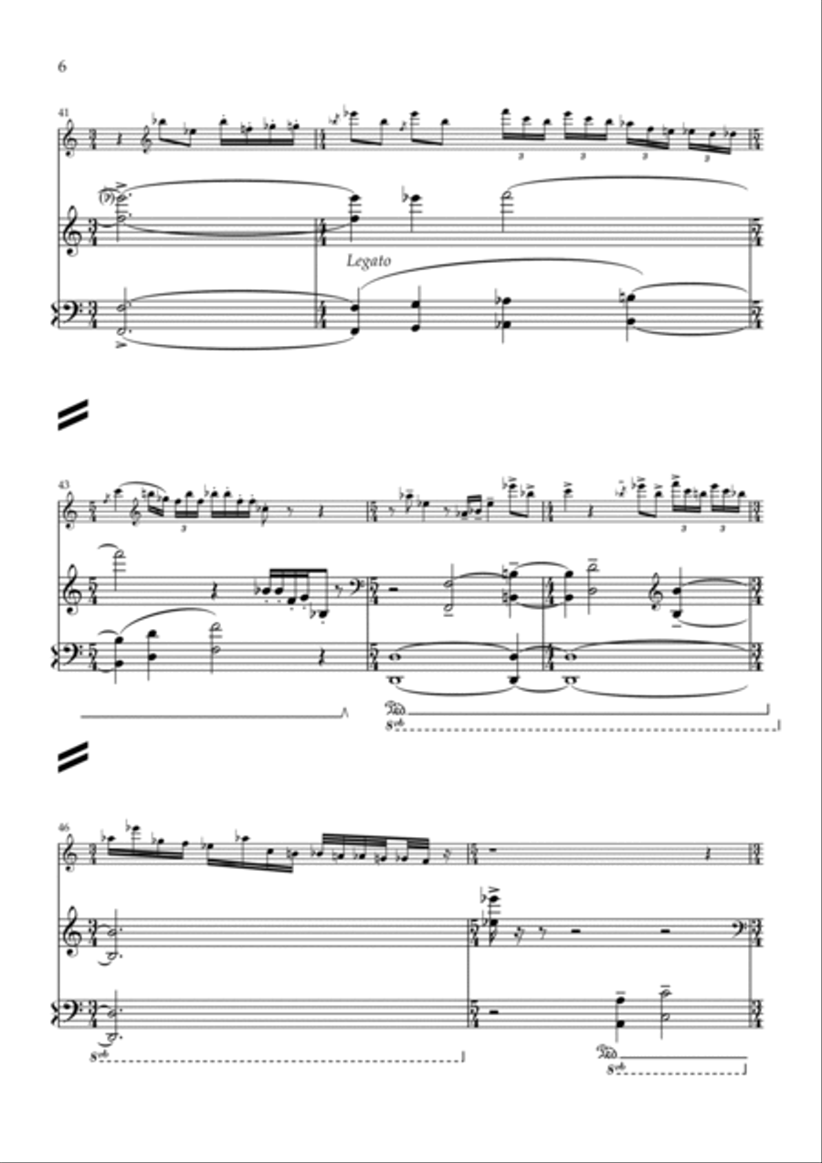Fantasy flute and piano Fantasy flute and piano Flute scores gallery preview page 6