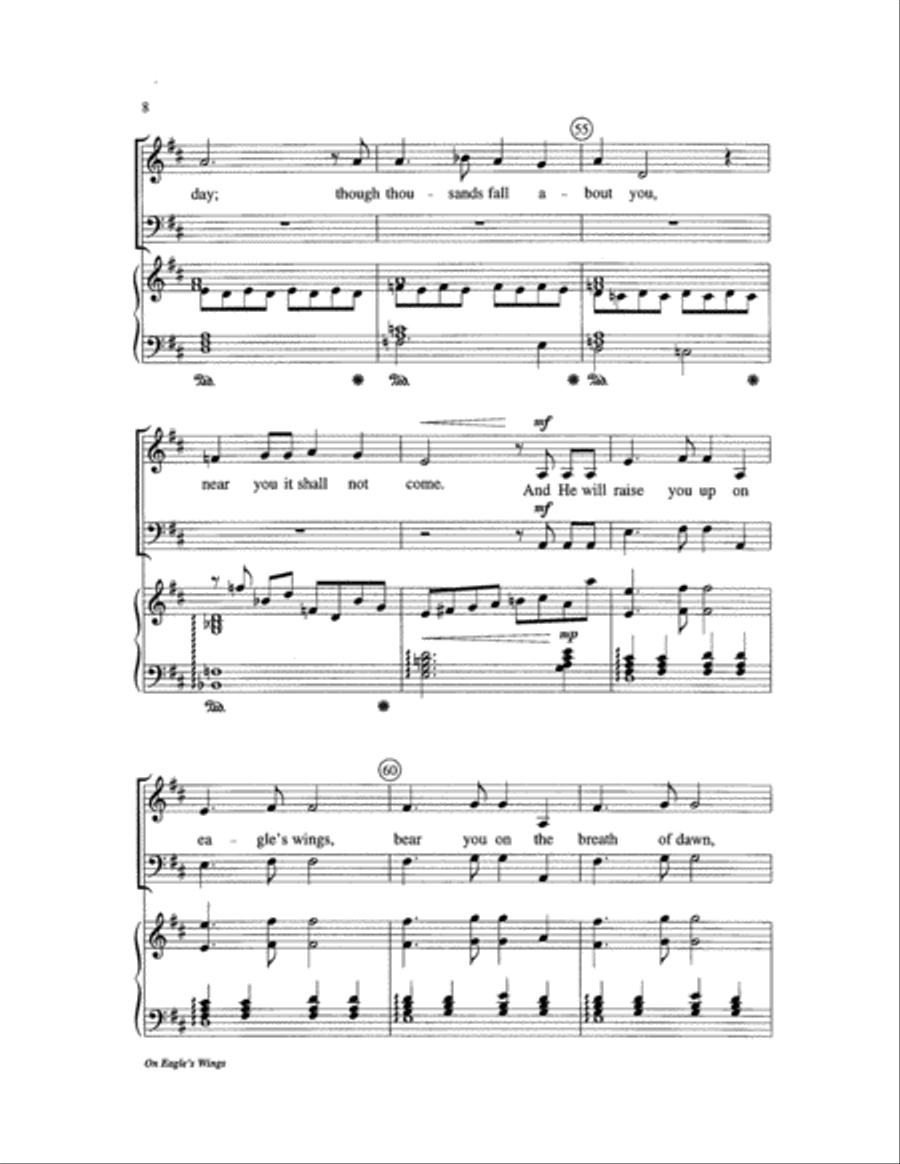 On Eagle's Wings On Eagle's Wings Choir scores gallery preview page 8