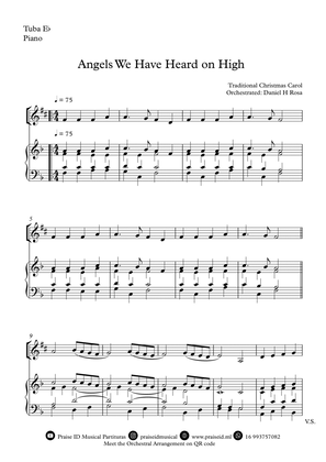 Angels We Have Heard on High - Gloria in excelsi Deo - Easy Eb Tuba and Piano