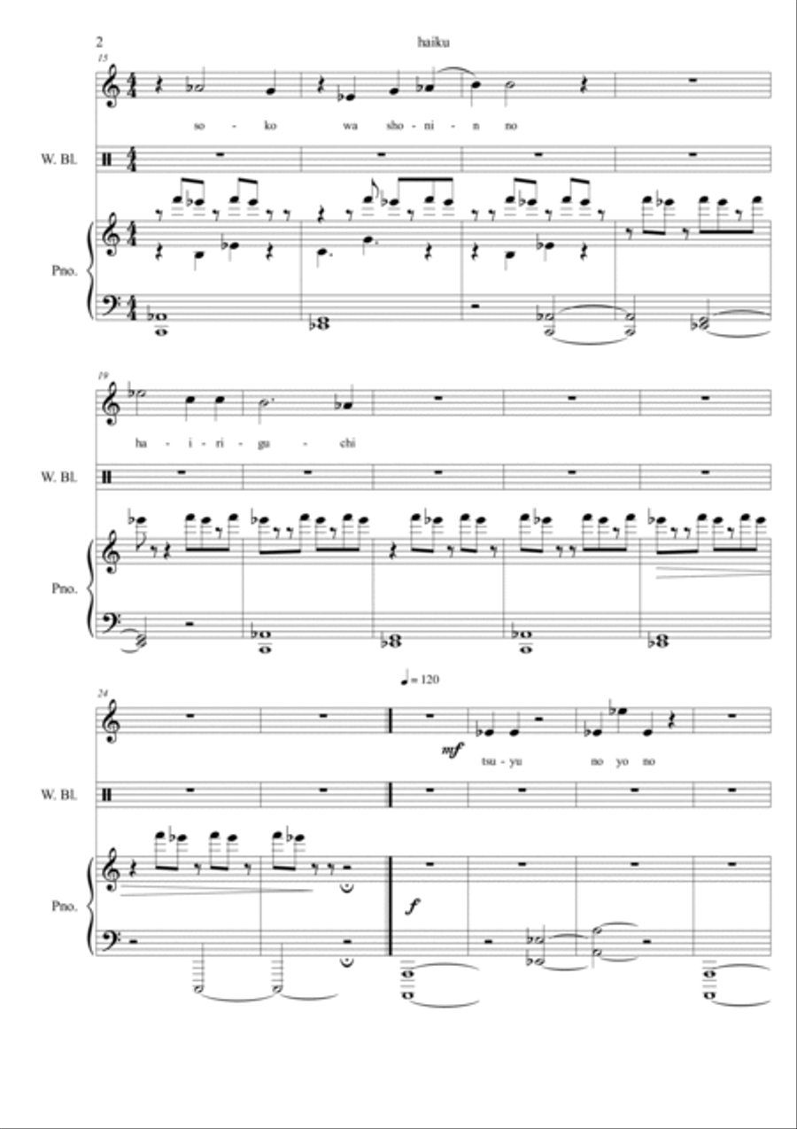 haiku haiku Chamber Music scores gallery preview page 2