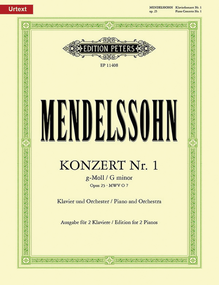 Piano Concerto No. 1 in G minor Op. 25 (Edition for 2 Pianos)