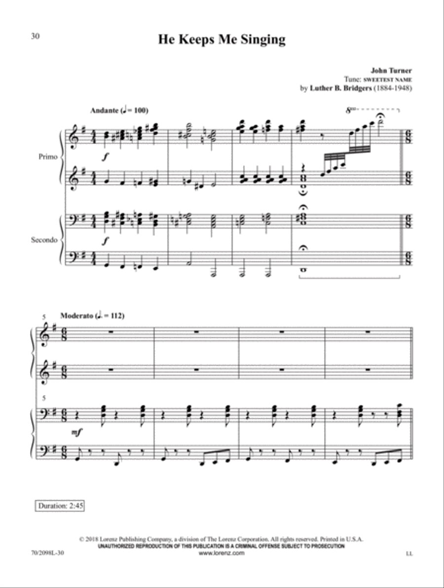 Heavenly Joy! Heavenly Joy! Piano Duet scores gallery preview page 9
