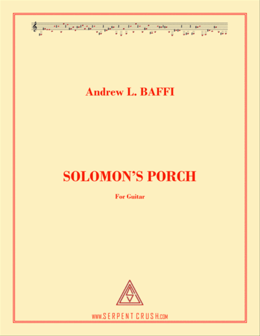 SOLOMON'S PORCH Guitar Tablature scores gallery preview page 1
